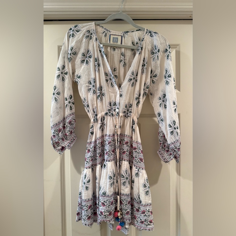 Floral Print White Dress